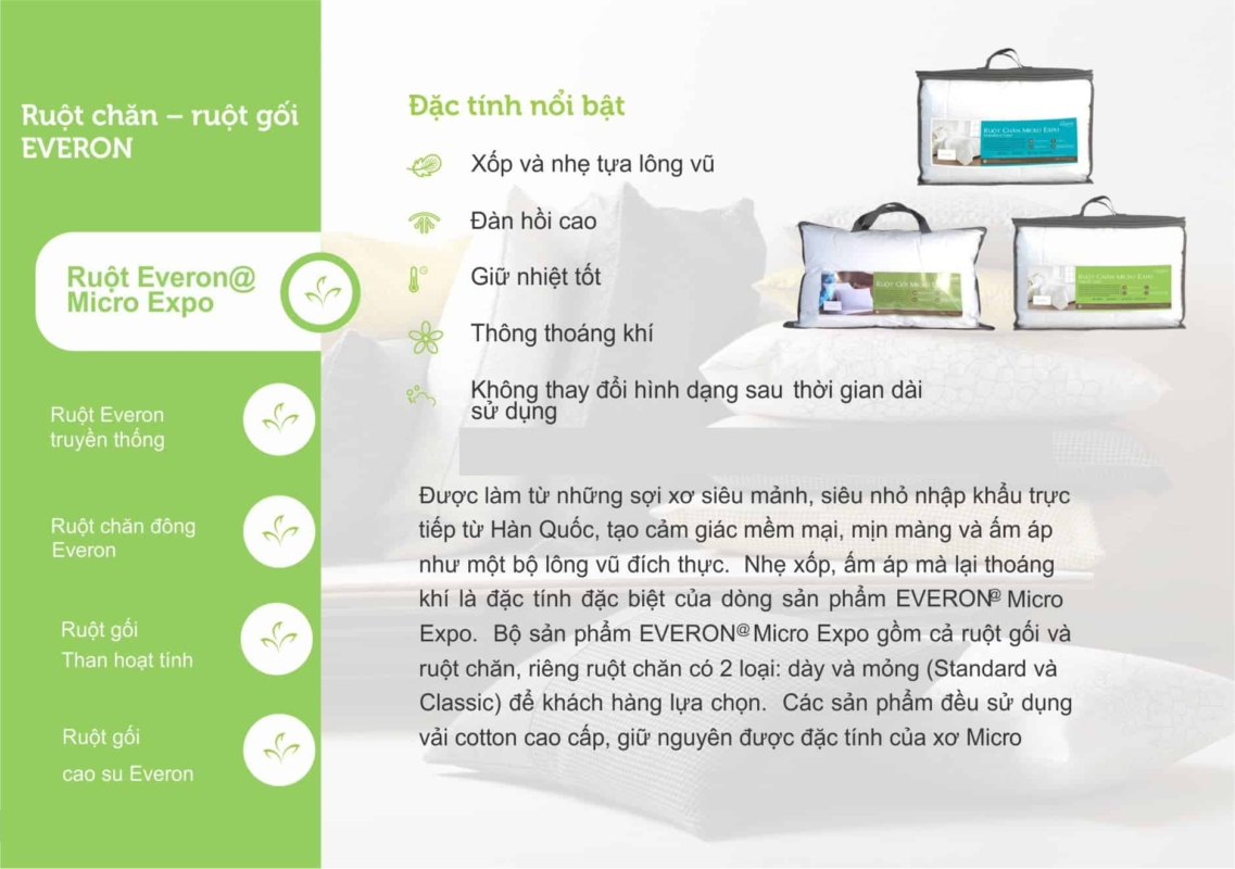 Everon – Chăn ga gối đệm Hàn Quốc