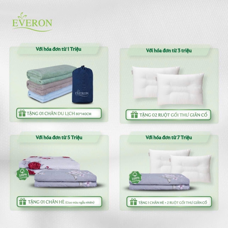 Everon – Chăn ga gối đệm Hàn Quốc