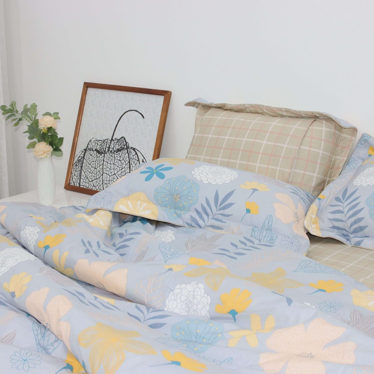 Bộ ga chun chần Cotton K-Bedding KCP301 6 Bộ ga chun chần Cotton K-Bedding KCP301