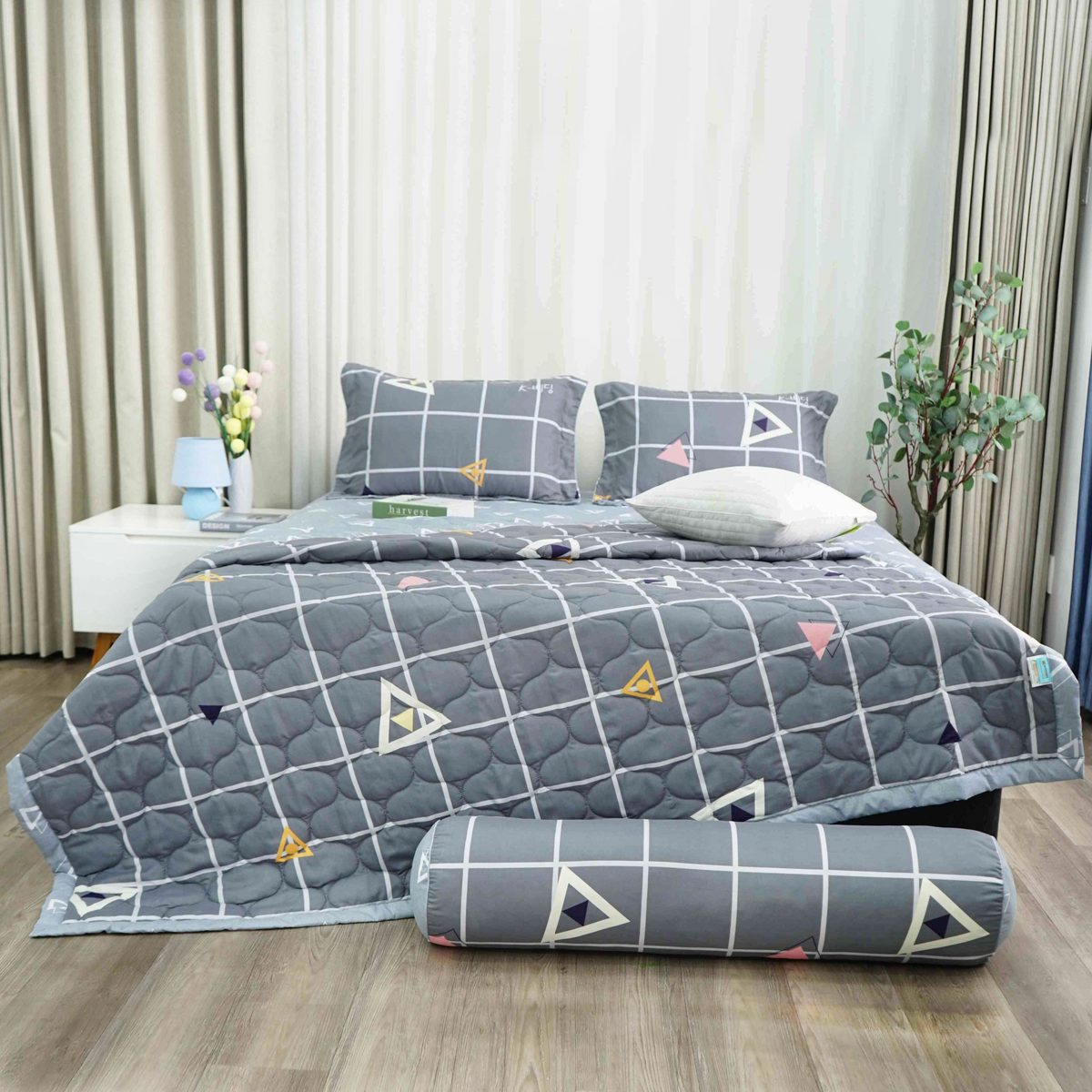 Bộ ga chun Microfiber KMP301_K-Bedding - NV 4 Bộ ga chun Microfiber KMP301_K-Bedding - NV