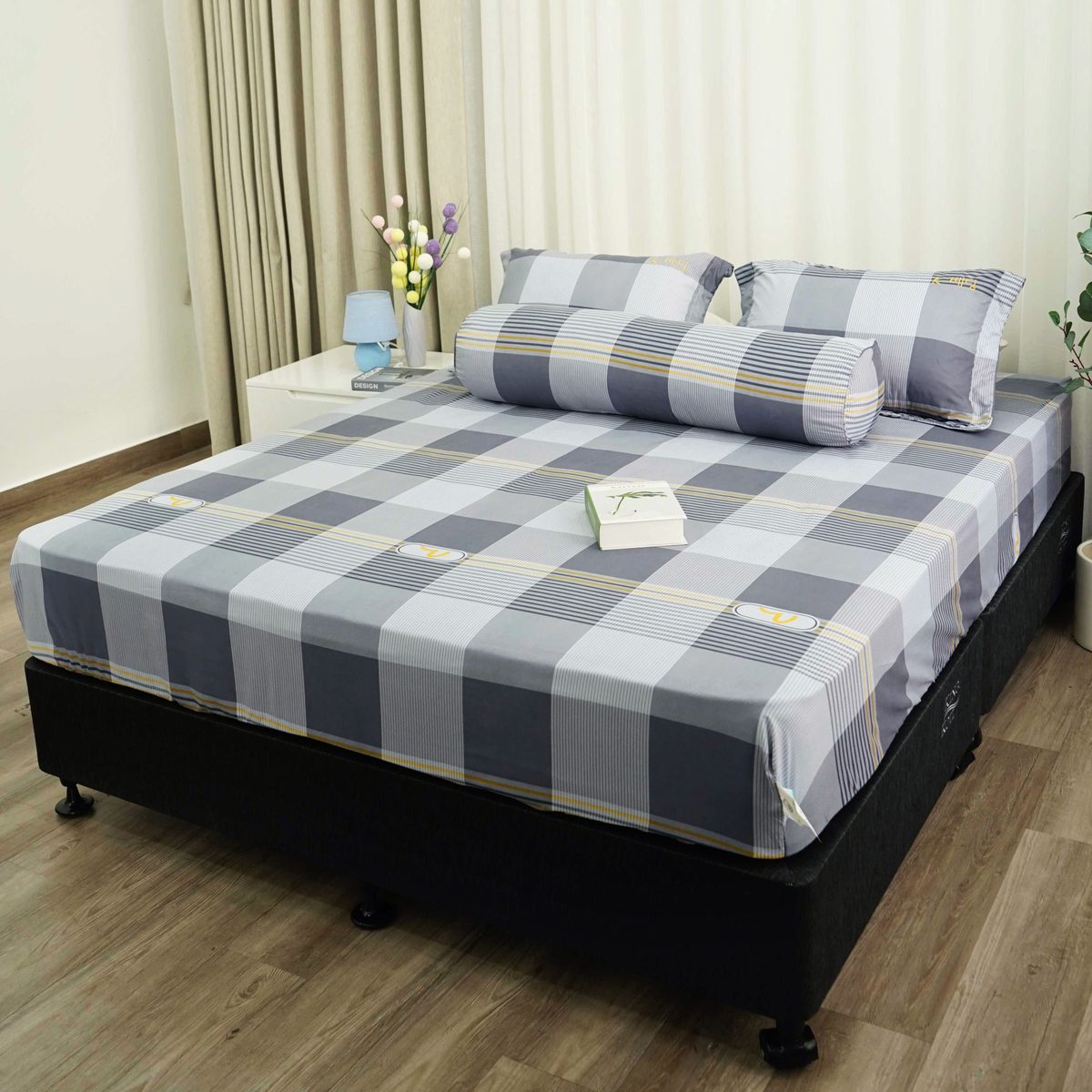 Bộ ga chun Microfiber KMP302_K-Bedding - NV 3 Bộ ga chun Microfiber KMP302_K-Bedding - NV