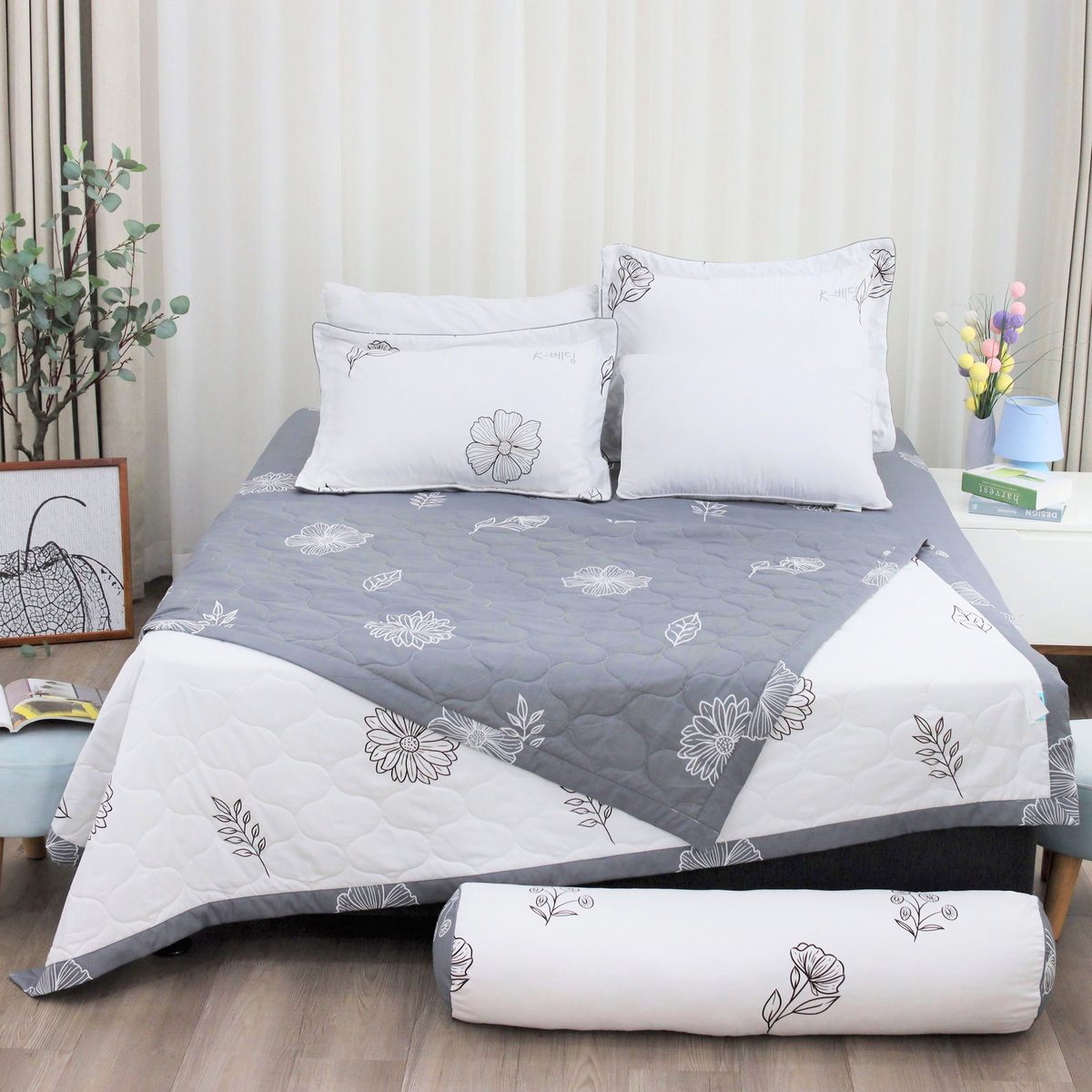 Bộ ga chun Microfiber KMP303_K-Bedding - NV 4 Bộ ga chun Microfiber KMP303_K-Bedding - NV
