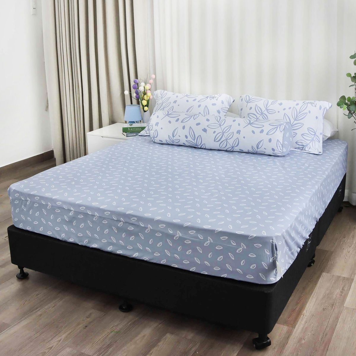 Bộ ga chun Microfiber KMP305_K-Bedding - NV 3 Bộ ga chun Microfiber KMP305_K-Bedding - NV