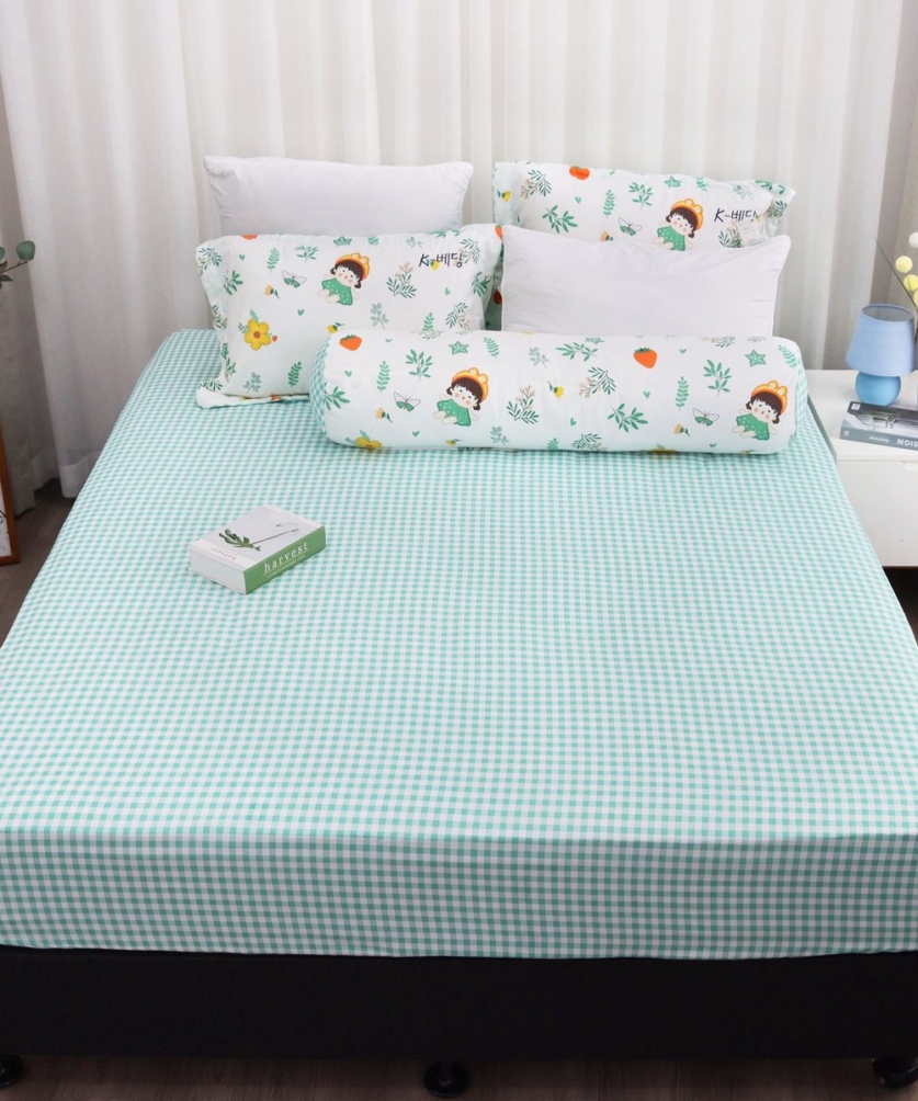 Bộ ga chun Microfiber KMP307_K-Bedding - NV