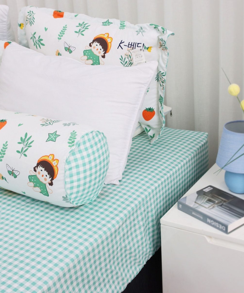 Bộ ga chun Microfiber KMP307_K-Bedding - NV 8 Bộ ga chun Microfiber KMP307_K-Bedding - NV
