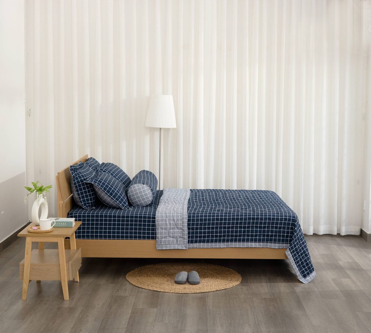 Bộ ga chun Microfiber KMP405_K-Bedding 6 Bộ ga chun Microfiber KMP405_K-Bedding