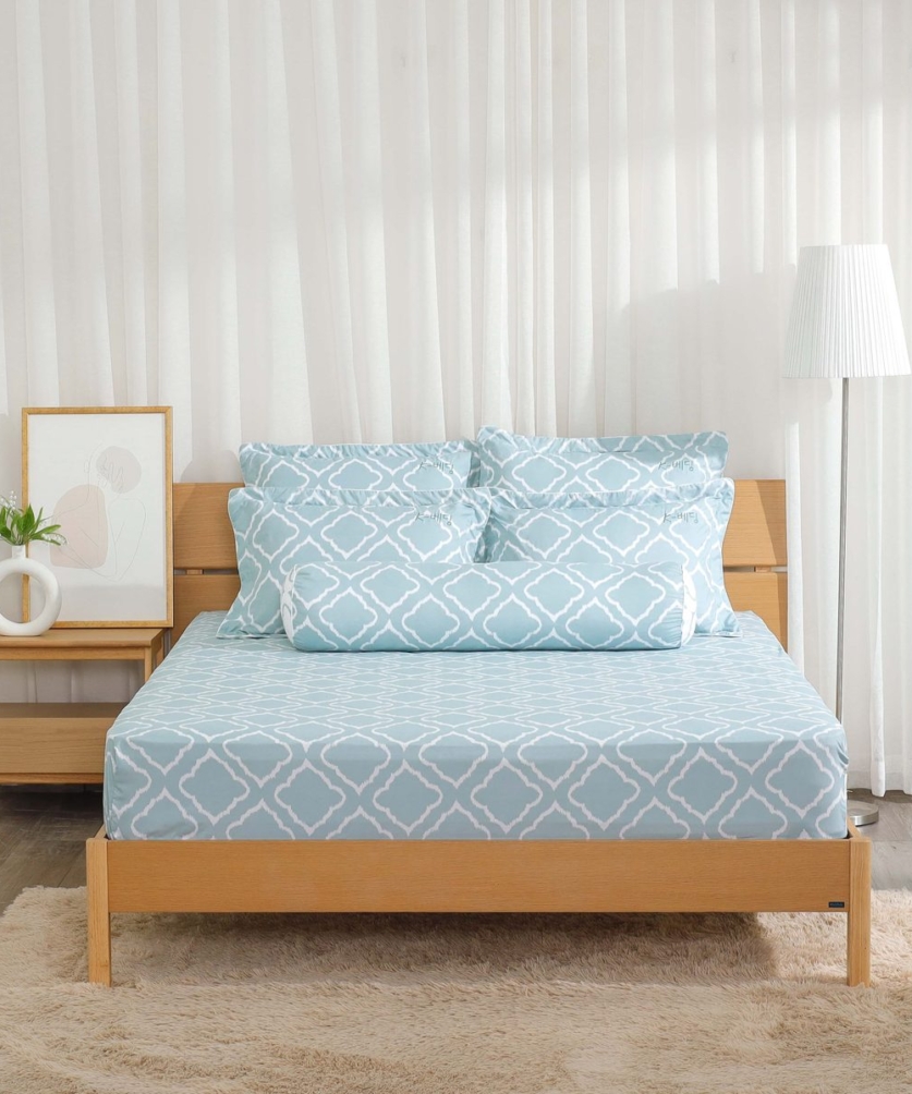 Bộ ga chun Microfiber KMP406_K-Bedding - NV