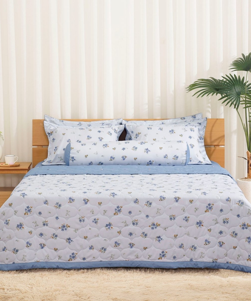 Bộ ga chun chần Microfiber KMP502_K-Bedding - NV