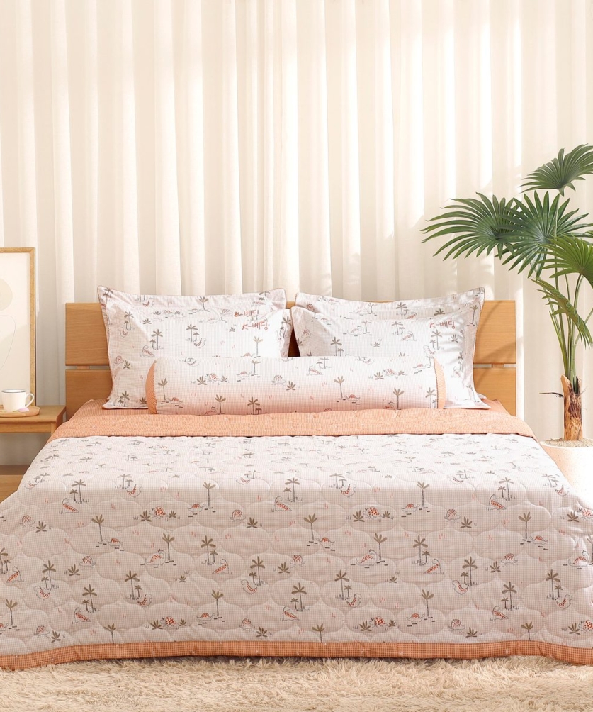 Bộ ga chun chần Microfiber KMP504_K-Bedding - NV