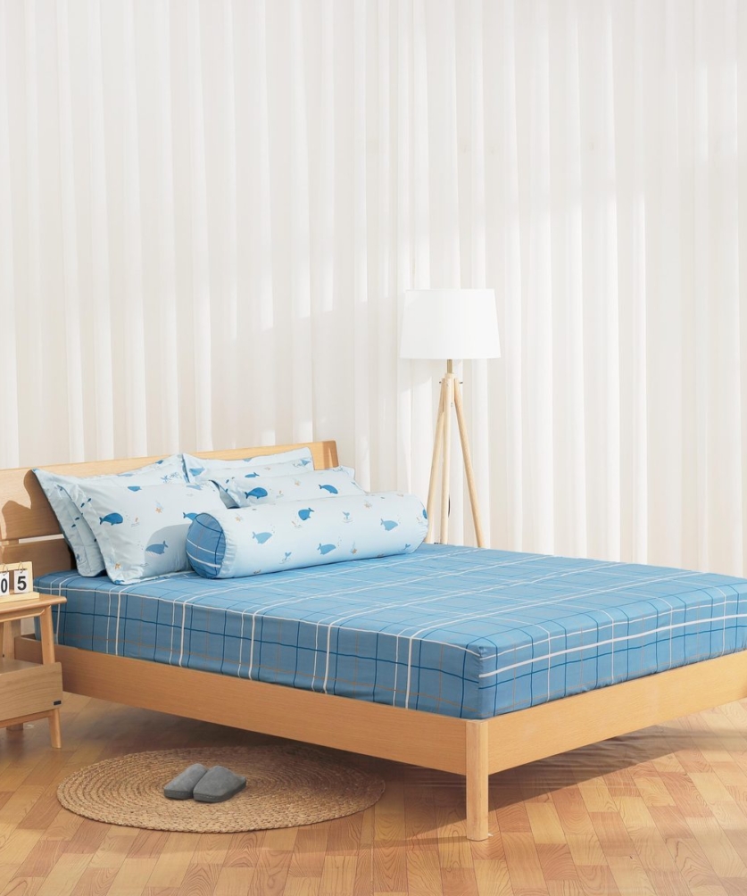 Bộ ga chun chần Microfiber KMP506_K-Bedding - NV