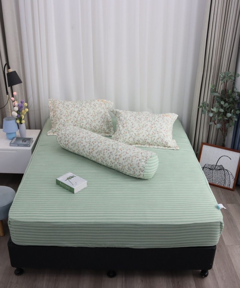 Bộ ga chun (chun chần) MicroTencel K-Bedding KMTP302_K-Bedding - NV