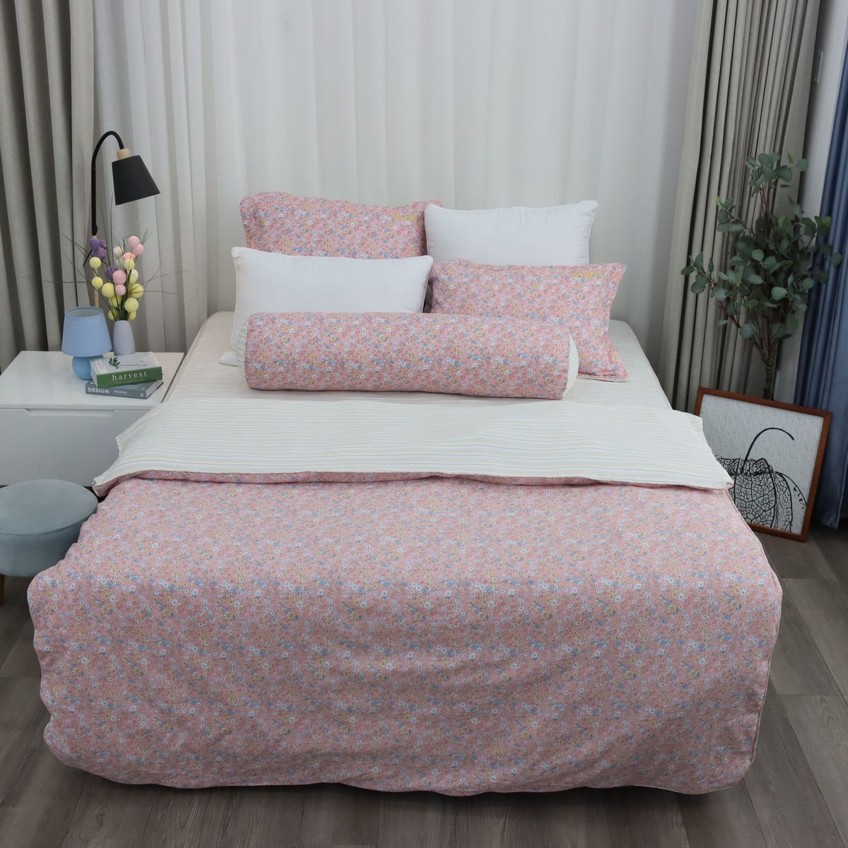 Bộ ga chun (chun chần) MicroTencel K-Bedding KMTP303_K-Bedding - NV 4 Bộ ga chun (chun chần) MicroTencel K-Bedding KMTP303_K-Bedding - NV