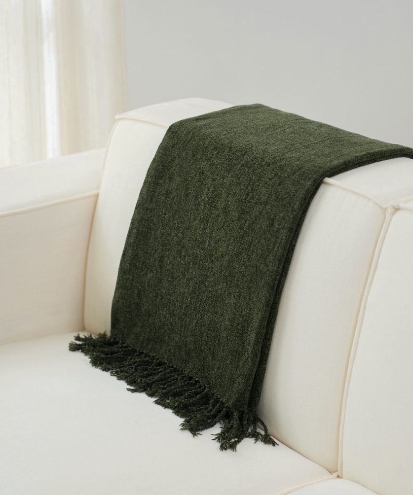 Chăn Olive Green