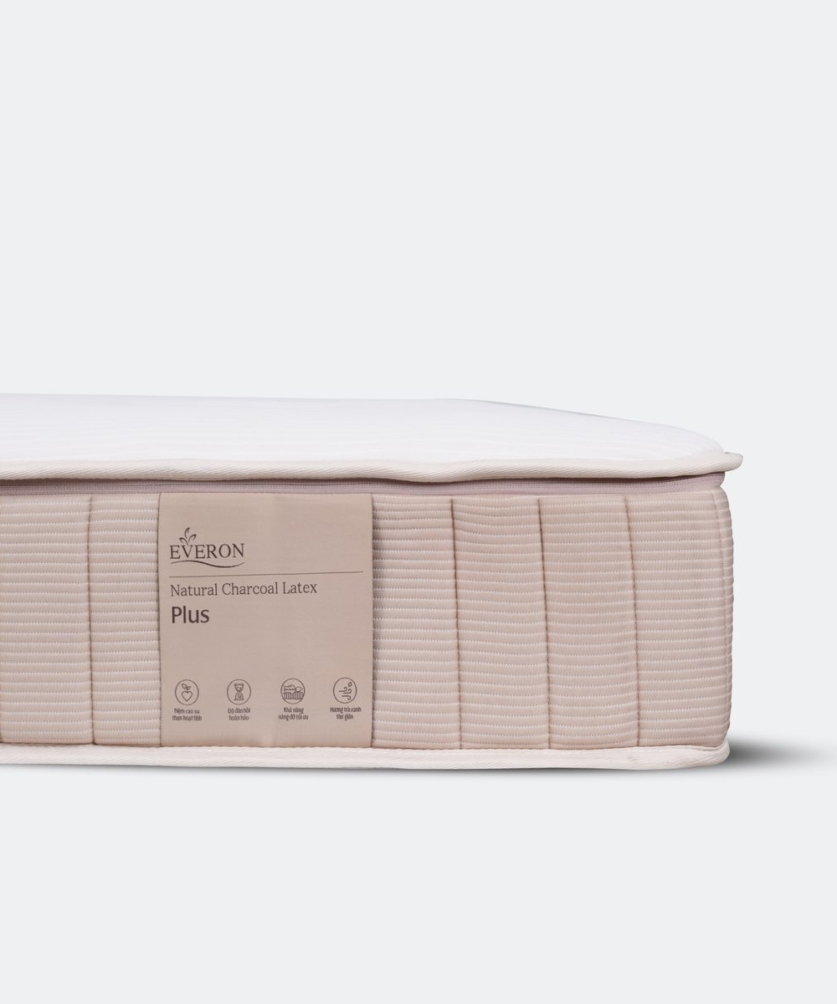 Đệm cao su Natural Charcoal Latex Plus