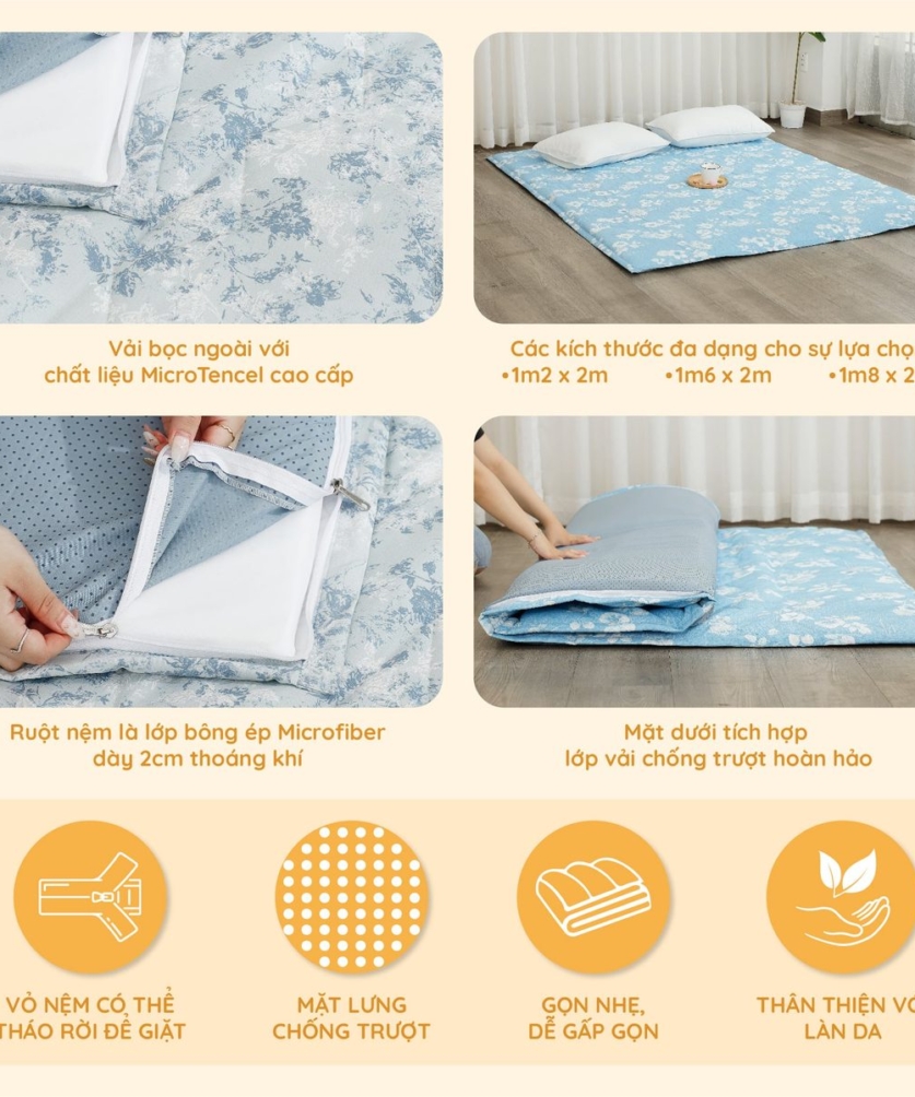 Đệm đa năng KMTP308 K-Bedding - NV