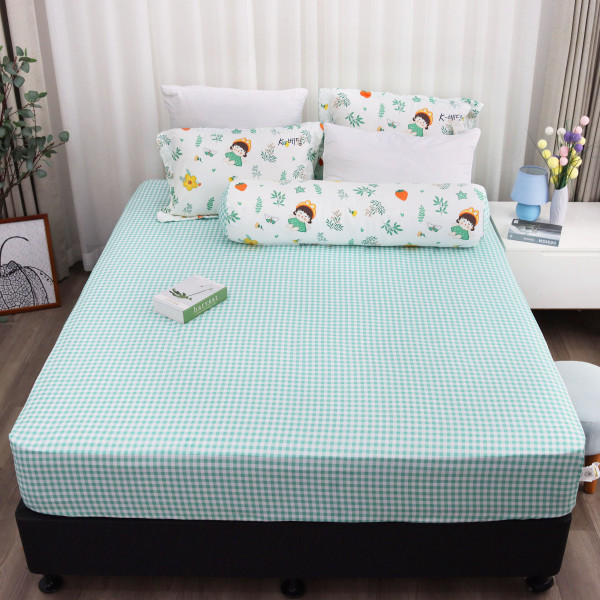 Bộ ga chun Microfiber KMP307_K-Bedding - NV