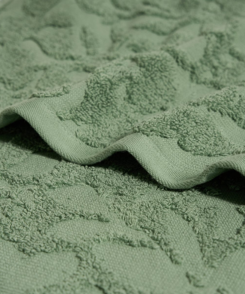 Khăn Cotton cao cấp - Họa tiết Hoa xanh