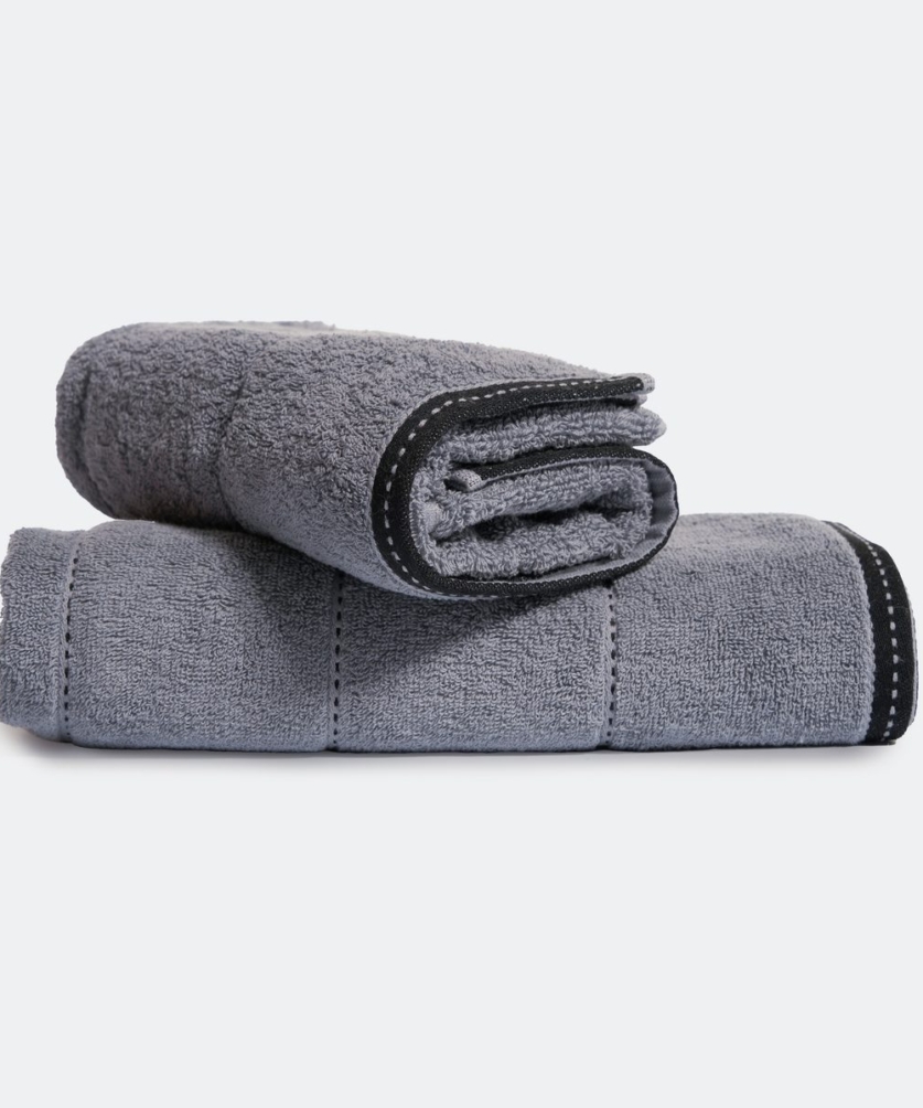 Khăn Cotton cao cấp - Họa tiết xám
