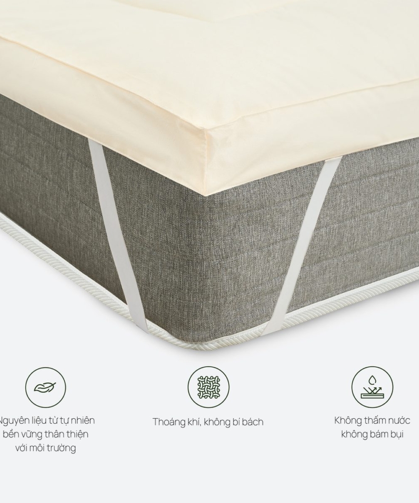 Topper Xơ Đậu Nành Chống Thấm